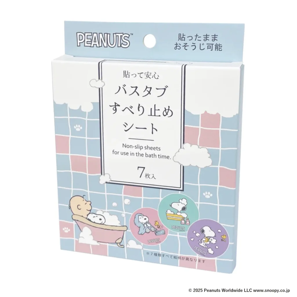 スヌーピー バスタブすべり止めシート 7枚